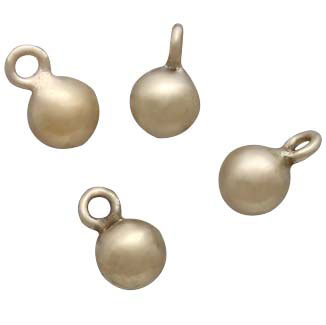 Gold Filled Hollow Round Ball Charm Dangle 3mm