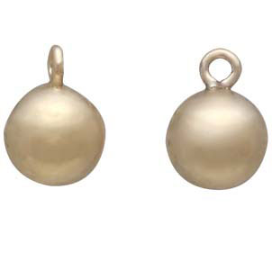 Gold Filled Hollow Round Ball Charm Dangle 5mm