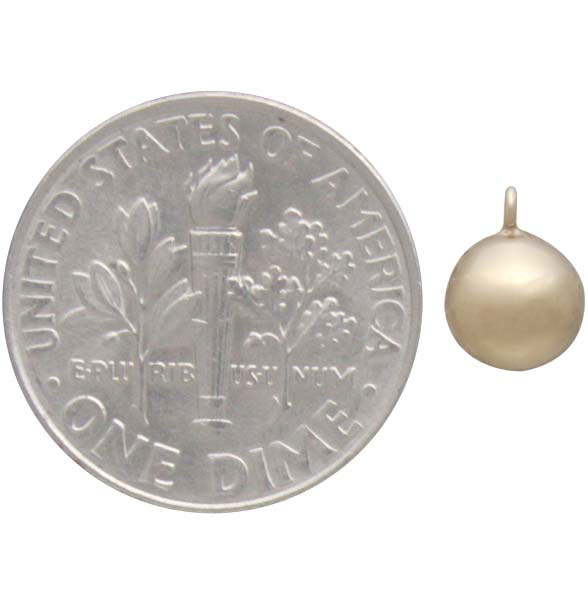  Gold Filled Hollow Round Ball Charm Dangle 6mm