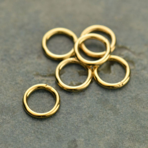  14K Gold Fill Jump Ring - 7 mm Soldered