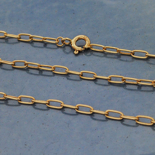 14K Gold Filled Oval Cable Chain 24 