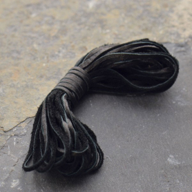 Leather Cord - Black 2mm Deerskin Laces DISCONTINUED