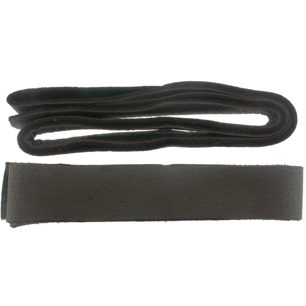 Leather Cord - Chocolate Wide 2cm Deerhide DISCONTINUED