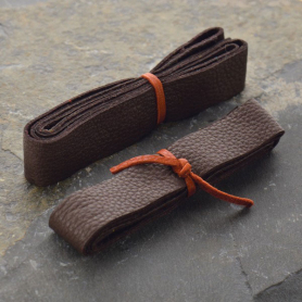 Leather Cord - Chocolate Wide 2cm Deerhide DISCONTINUED