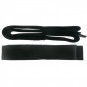 Leather Cord - Black Wide 2cm Deerhide DISCONTINUED