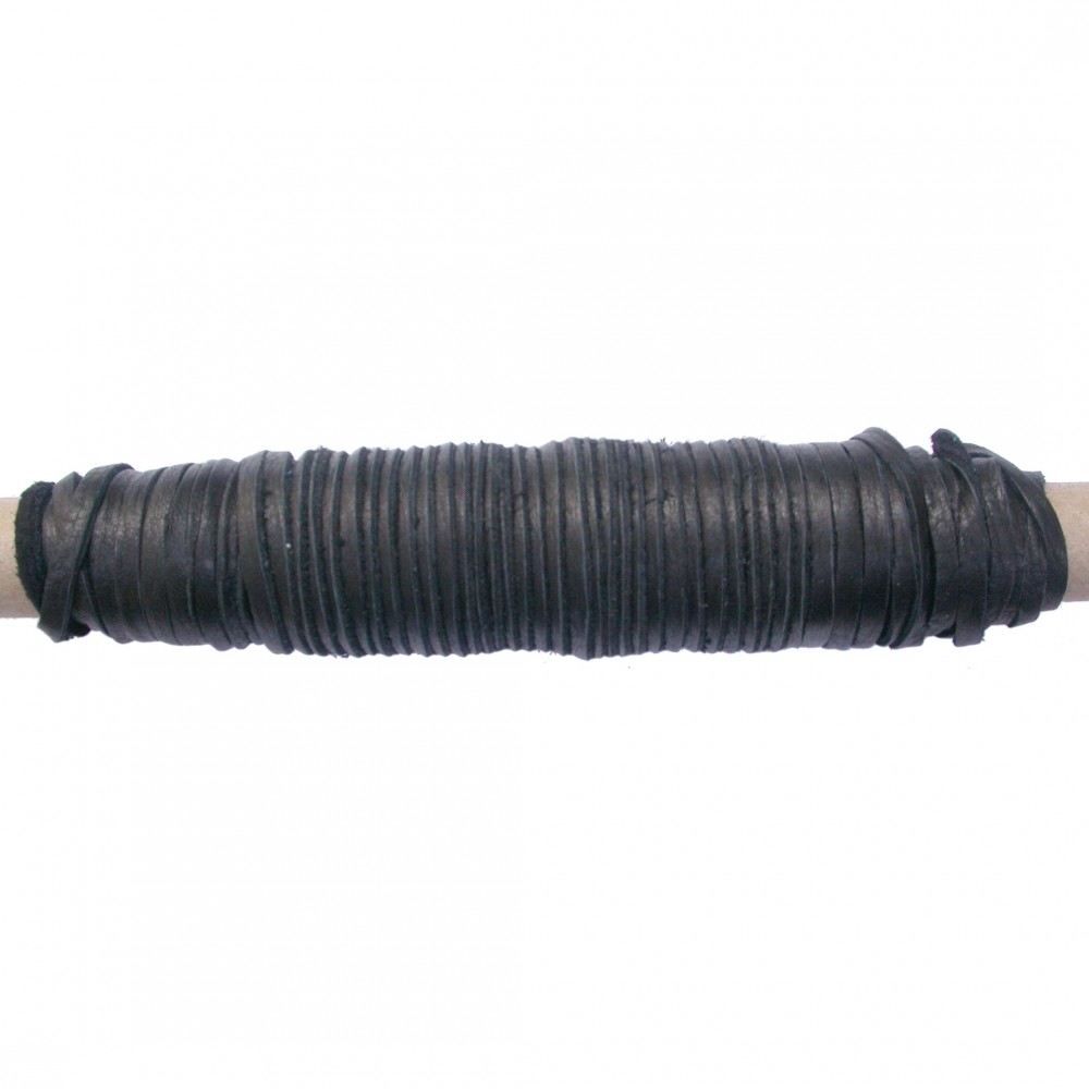 Leather Cord - Black 3mm Deerskin - 50ft Spool DISCONTINUED