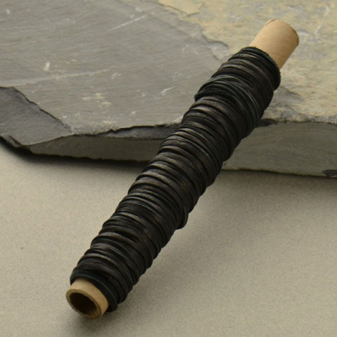 Leather Cord - Black 3mm Deerskin - 50ft Spool DISCONTINUED