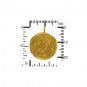 Ancient Athena's Owl Coin Charm -Gold Plated Bronze 24x19mm