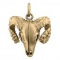 Bighorn Sheep Skull Charm - Bronze 23x11mm