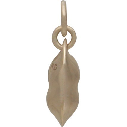 Two Peas in a Pod Jewelry Charm - Bronze 18x4mm