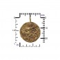 Ancient Coin Jewelry Charm - Lion - Bronze 24x20mm