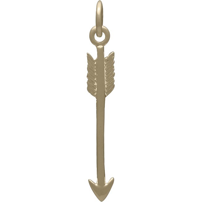 Bronze Arrow Charm 27x4mm Product Details Nina Designs