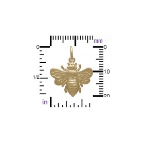 Bronze Bee Pendant 20x18mm