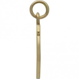 Moon Jewelry Charm - Bronze 22x8mm