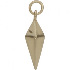 Large Spike Jewelry Charm - Bronze 22x3mm