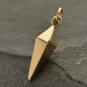 Large Spike Jewelry Charm - Bronze 22x3mm