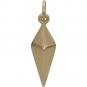 Large Spike Jewelry Charm - Bronze 22x3mm