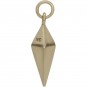 Large Spike Jewelry Charm - Bronze 22x3mm