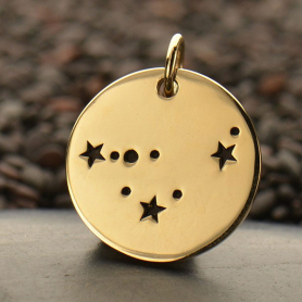 Capricorn Constellation Jewelry Charms - Bronze 18x15mm