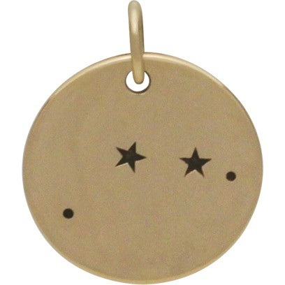 Aries Constellation Jewelry Charms - Bronze 18x15mm