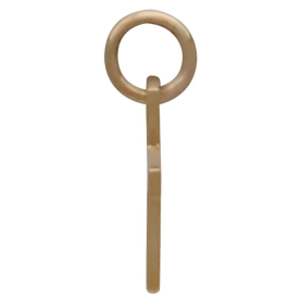 Bronze Cross Charm Side View