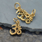 Tiny Om Jewelry Charm - Bronze 13x7mm