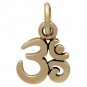 Tiny Om Jewelry Charm - Bronze 13x7mm