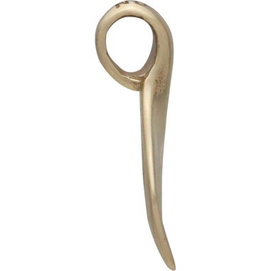 Whale Tail Jewelry Charm - Bronze 15x15mm
