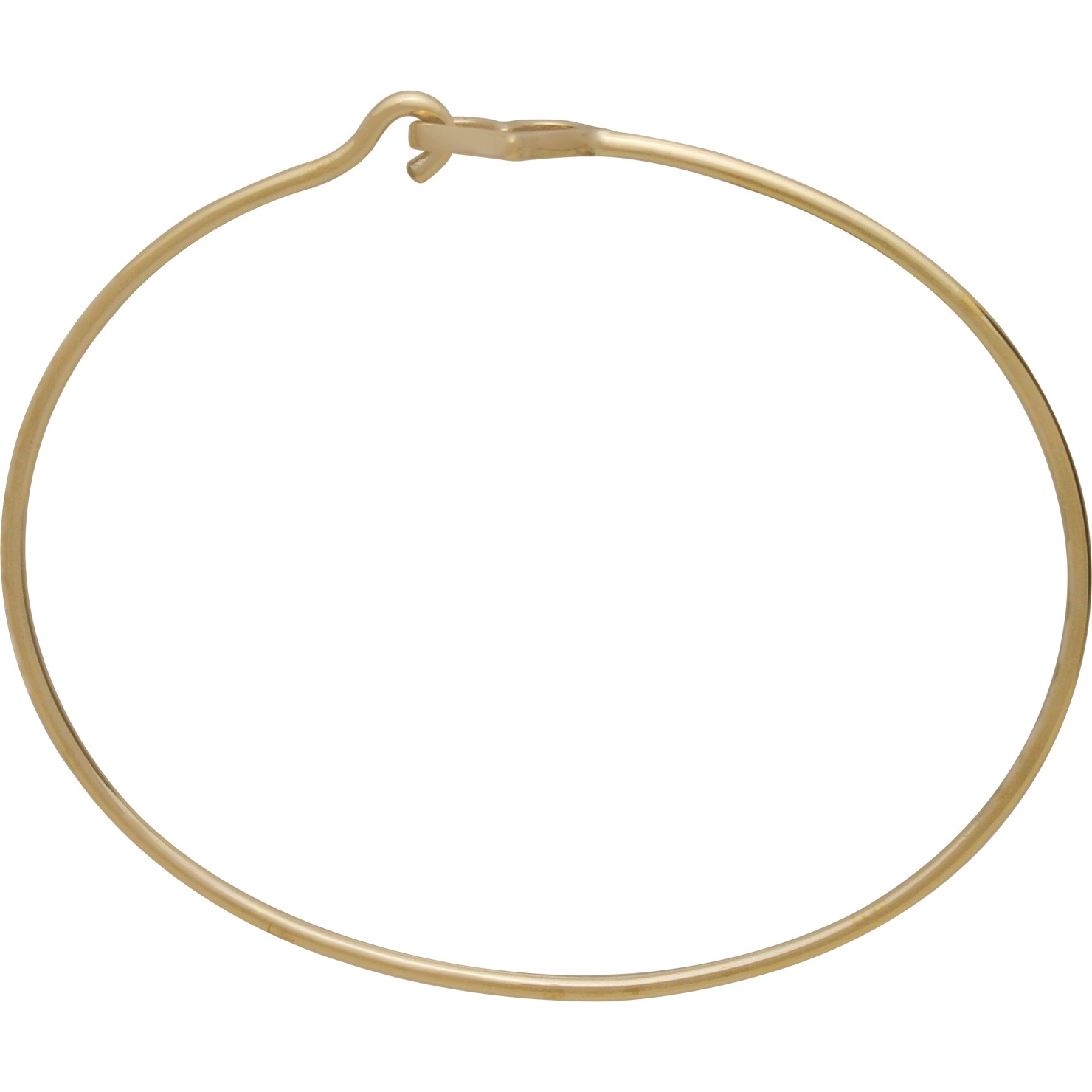 Bronze Charm Bracelet - Heart Hook and Eye Closure