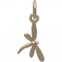 Tiny Dragonfly Jewelry Charm - Bronze 17x9mm