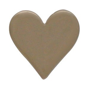 Large Heart Bead - Bronze 10x10mm