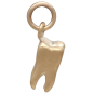 Bronze Tooth Charm Side View