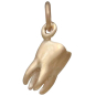 Bronze Tooth Charm Back View