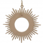 Bronze Spikey Sun Pendant 37x32mm