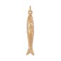Nina Designs Bronze Sardine Pendant 38x6mm