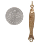Bronze Sardine Link with Dime 