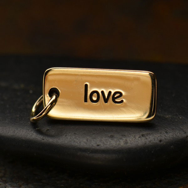 Love Word Jewelry Charm - Bronze