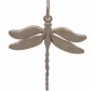 Realistic Dragonfly Pendant - Bronze 24x20mm