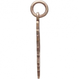 Bronze Eclipse Sun Charm 22x15mm