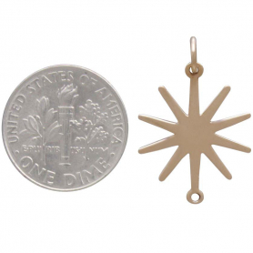 Bronze Sun Link 28x16mm