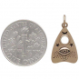 Bronze Ouija Planchette Charm with All Seeing Eye 20x11mm