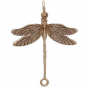 Bronze Detailed Dragonfly Link 27x21mm