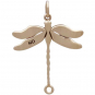 Bronze Detailed Dragonfly Link 27x21mm