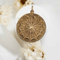 Bronze Moon Mandala Pendant