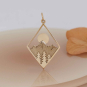Bronze Mountain Charm in Diamond Frame