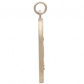 Bronze Flower and Snake Pendant