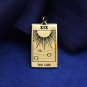 Bronze Sun Tarot Card Charm 30x14mm