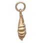 Bronze Small Hanging Bat Charm Side View