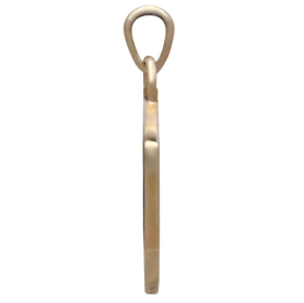 Bronze Sun in Hexagon Shadow Box Pendant Side View