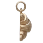 Bronze Croissant Charm Side View